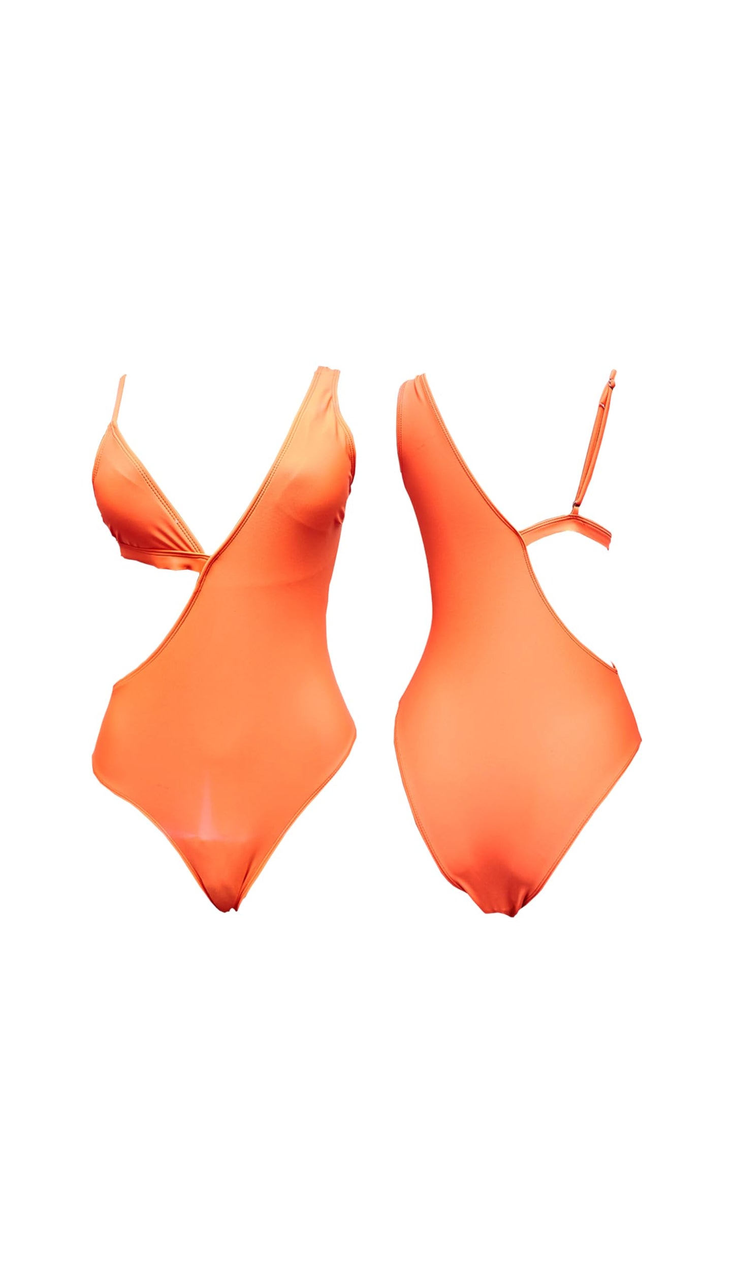Cutout Yellow Monokini Bikini Top