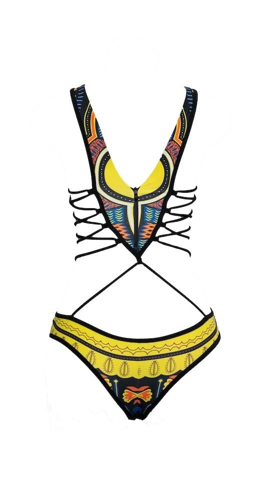 Cutout Dashiki Monokini
