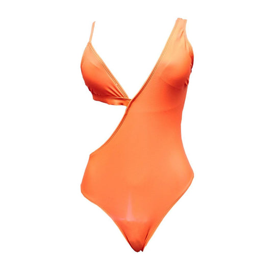 Cutout Yellow Monokini Bikini Top